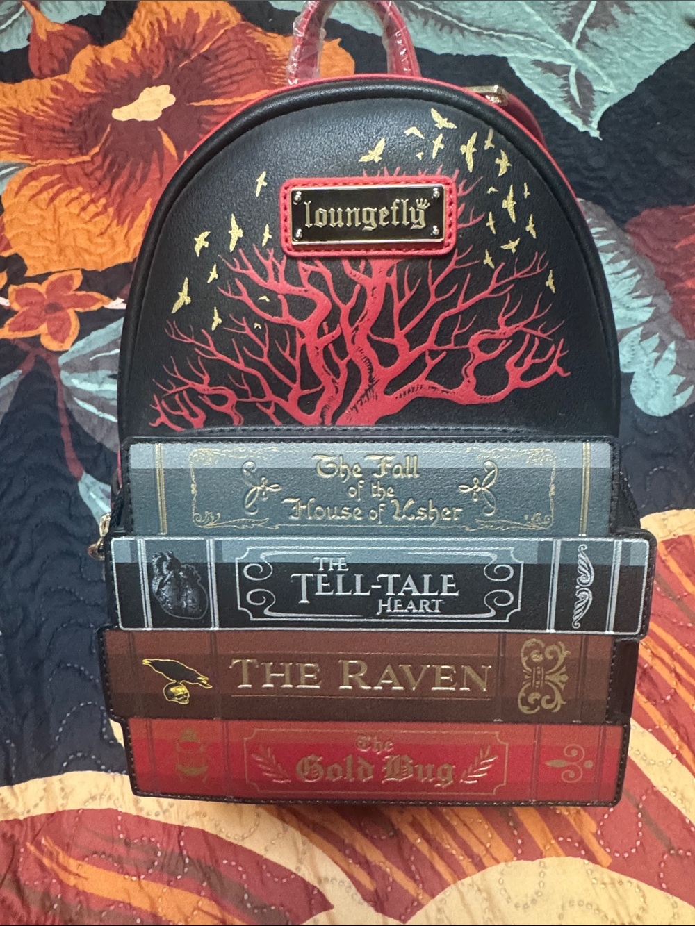 Loungefly Edgar Allan Poe backpack NWT